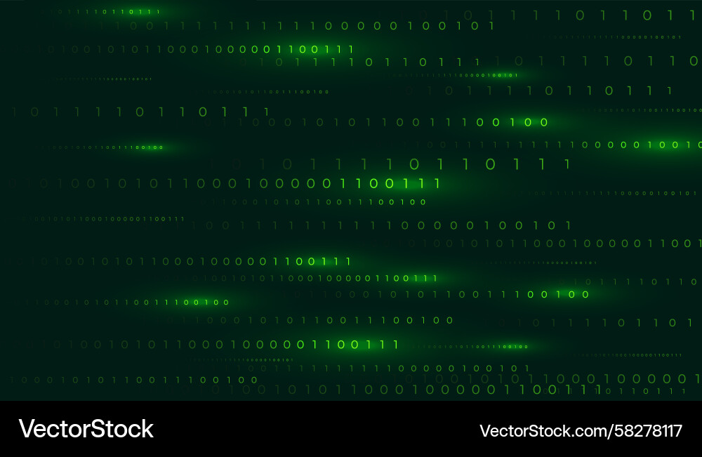 Binärcode Matrix Hintergrund Vektorbild