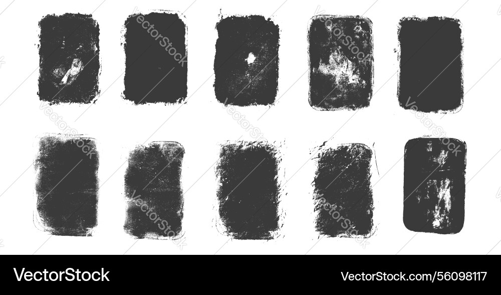 Text boxes irregular set callouts rectangles Vector Image