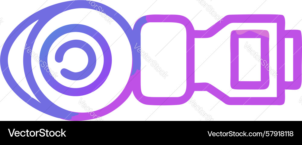Colorful abstract circular tech element design vector image