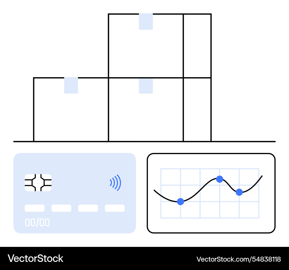 Digital payment integration with data analytics Digital payment integration with data analytics vector image