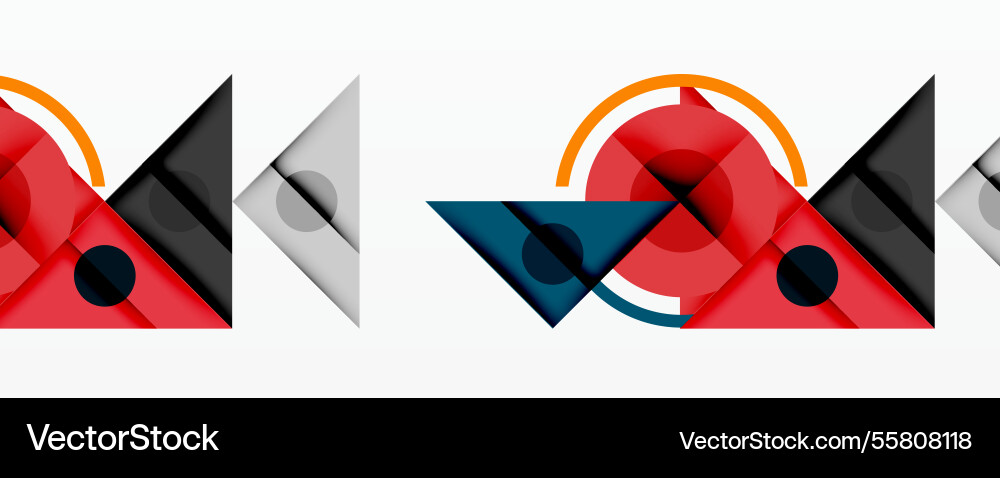Geometric abstract design with layered triangles Geometric abstract design with layered triangles Vector Image