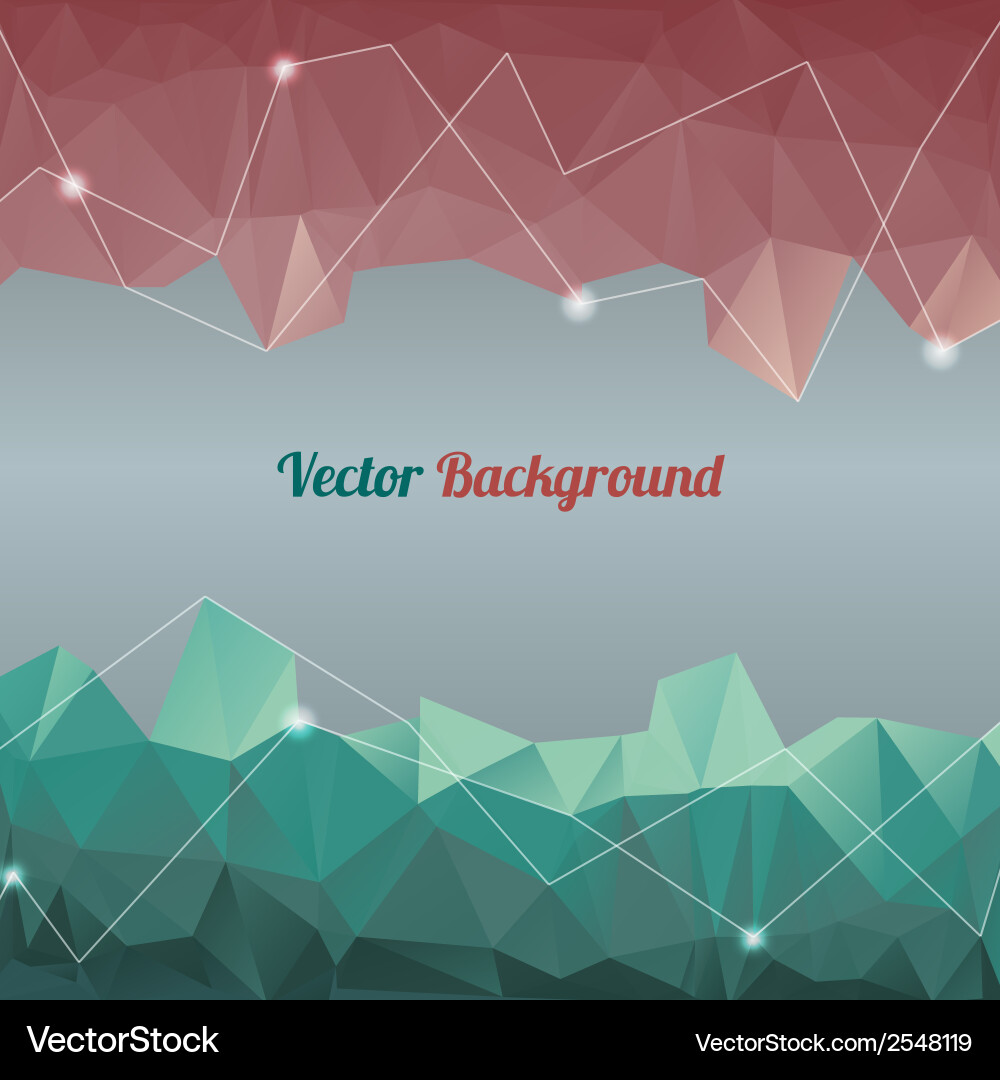 Background with lines circles and shapes vector image
