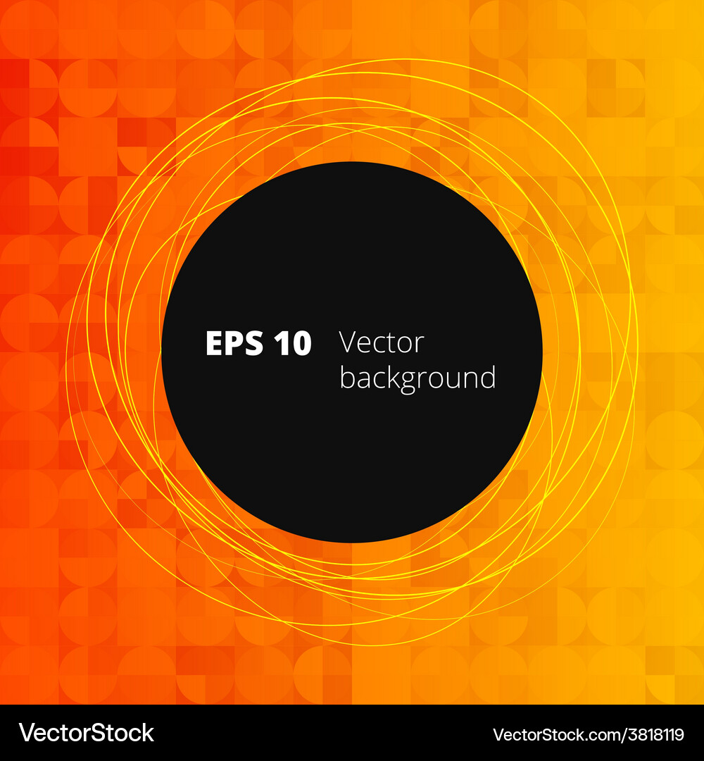 Mosaic from circle and square elements for your Vector Image