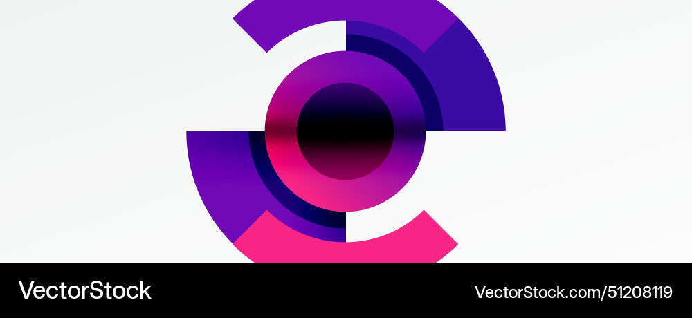Trendy simple circle abstract background Vector Image