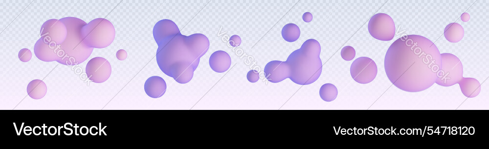 3d liquid blob shape abstract fluid gradient ball 3d liquid blob shape abstract fluid gradient ball vector image