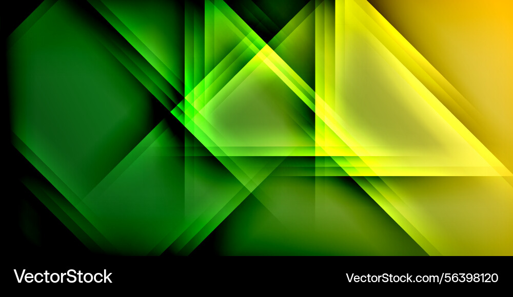 Abstract geometric shapes overlap creating vector image