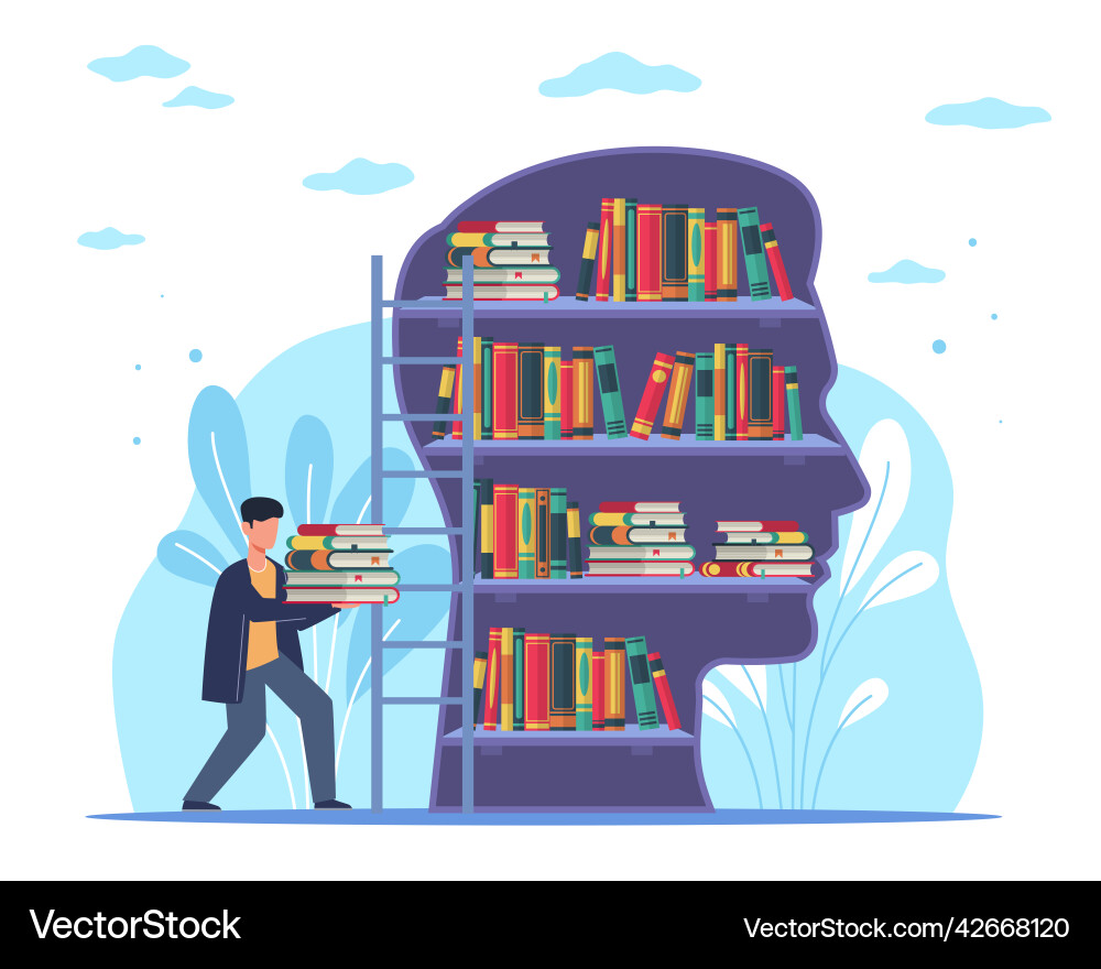 Knowledge & Learning Resources vector image