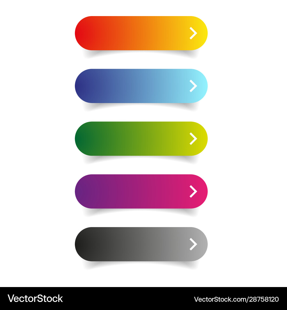 Modern Button Collection - Call to Action vector image