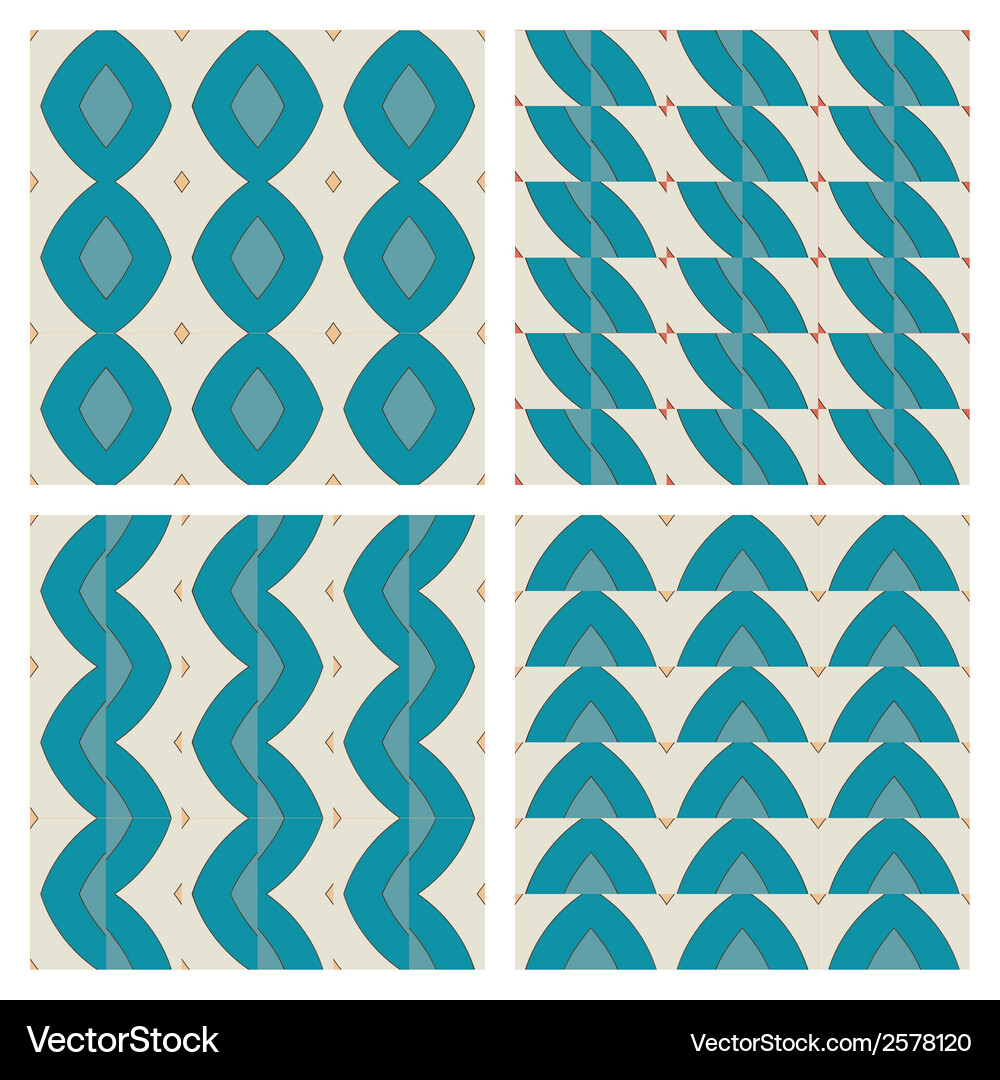 Seamless patterns Vector Image