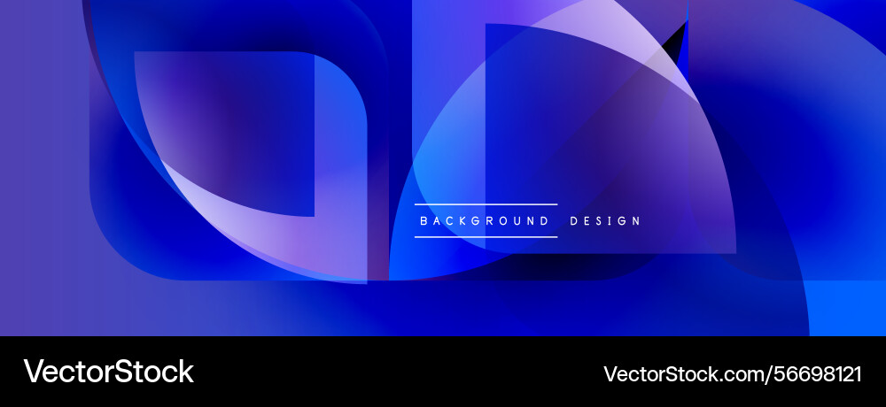 Abstract blue shapes overlap creating dynamic Abstract blue shapes overlap creating dynamic vector image