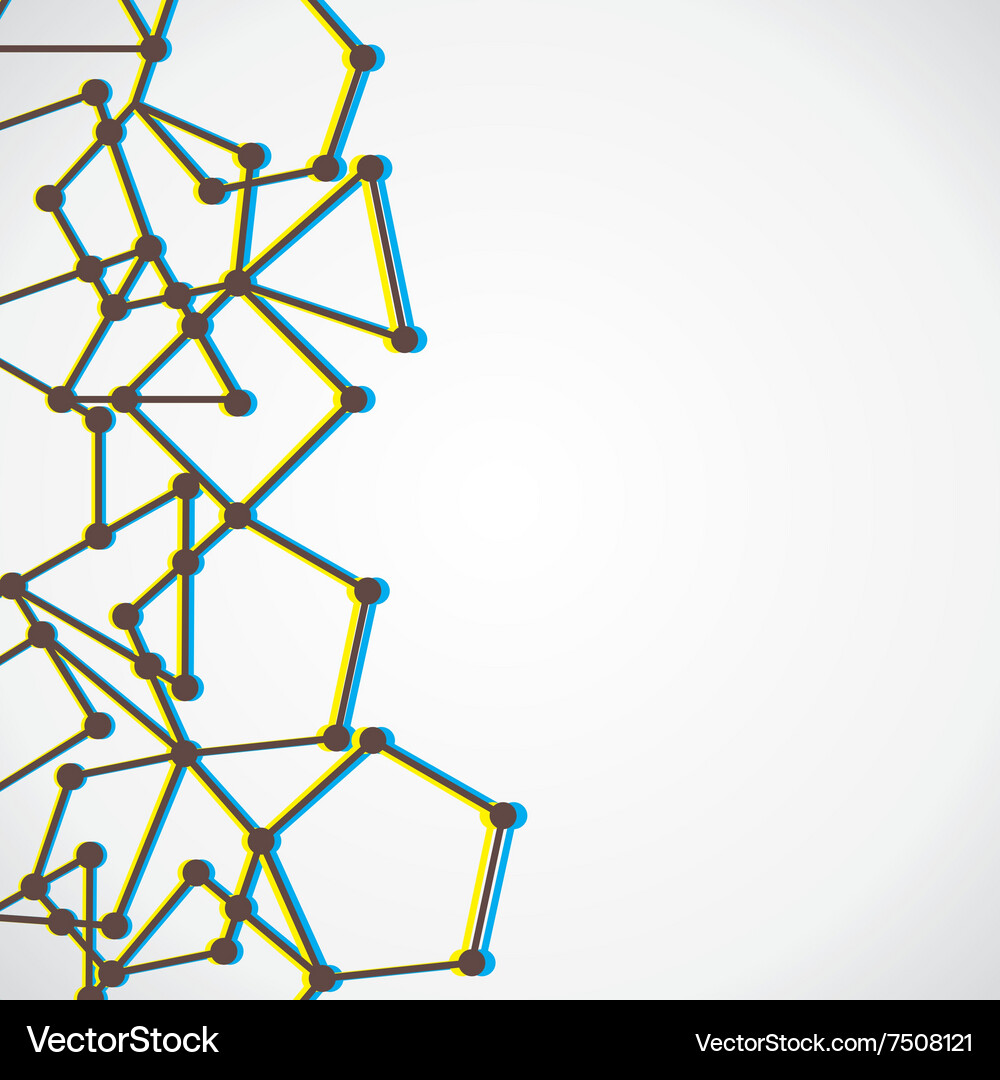 Abstract connection node background Vector Image