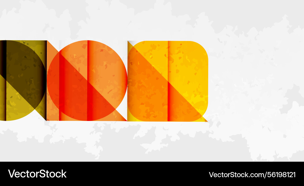 Abstract graphic design features overlapping Vector Image