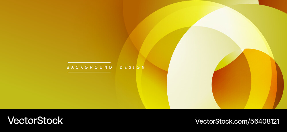 Abstract yellow design features overlapping Abstract yellow design features overlapping vector image