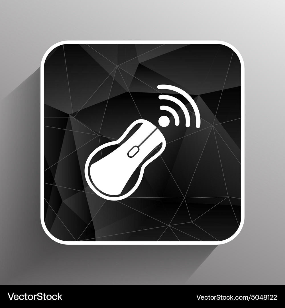 Wireless mouse button web icon tool click Vector Image