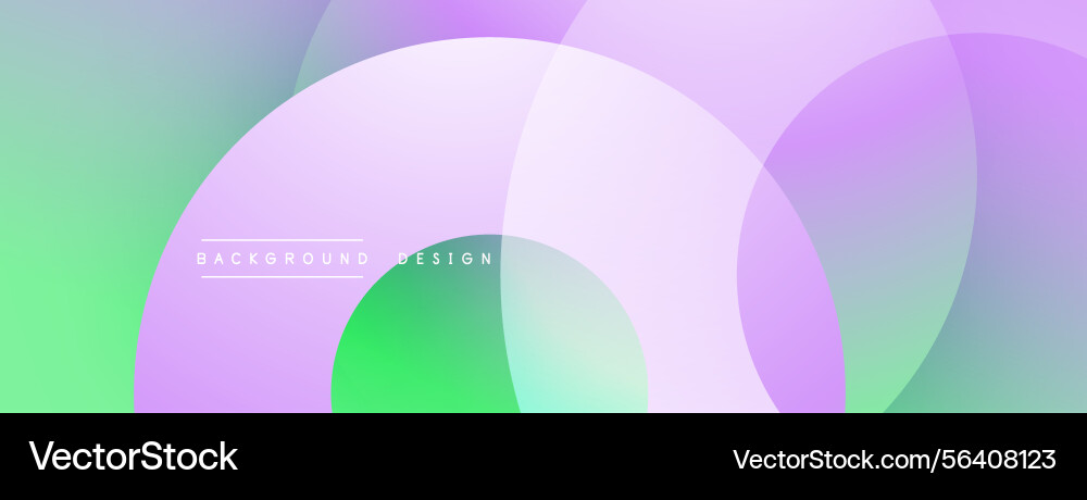 Abstract background features overlapping circles Vector Image