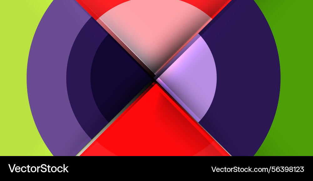 Abstract composition featuring intersecting Abstract composition featuring intersecting vector image