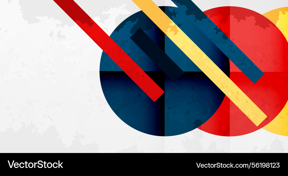 Abstract geometric design features overlapping Abstract geometric design features overlapping vector image