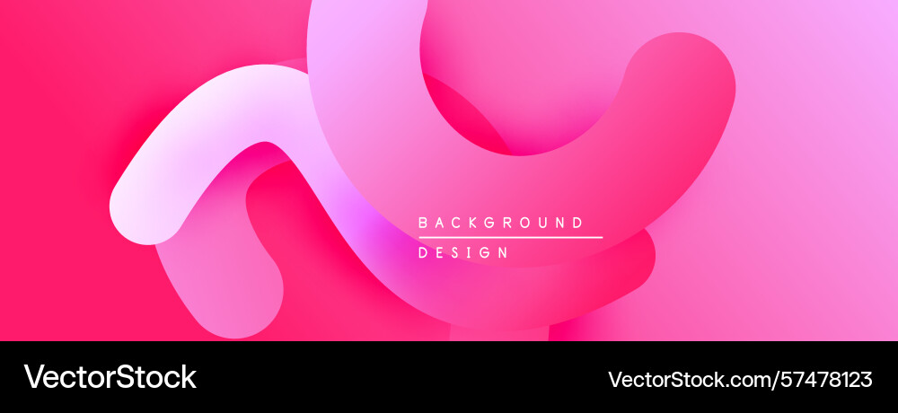 Abstract pink background smooth shapes overlap Vector Image