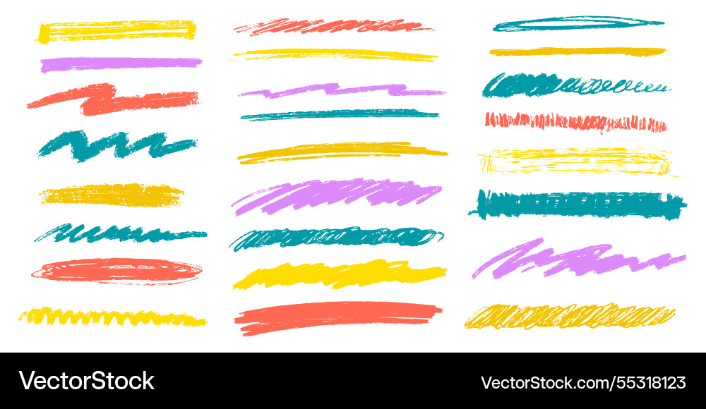 Brushstrokes Hand in Grunge Stil gezogen Brushstrokes Hand in Grunge Stil gezogen vektorbild