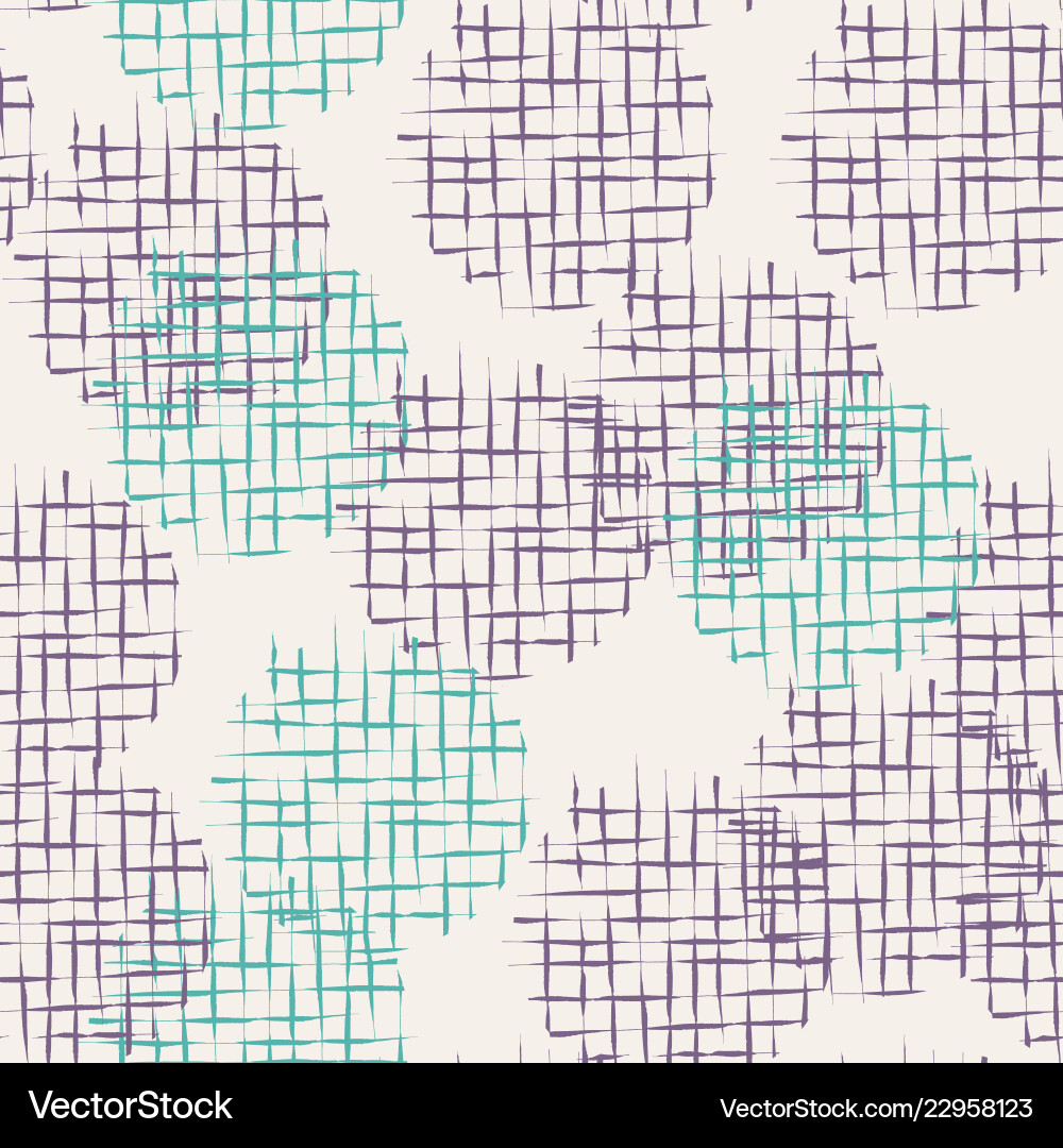 Handdrawn scribble grid textured circles seamless Handdrawn scribble grid textured circles seamless vector image