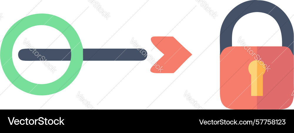 Secure restricted access icon with padlock design vector image