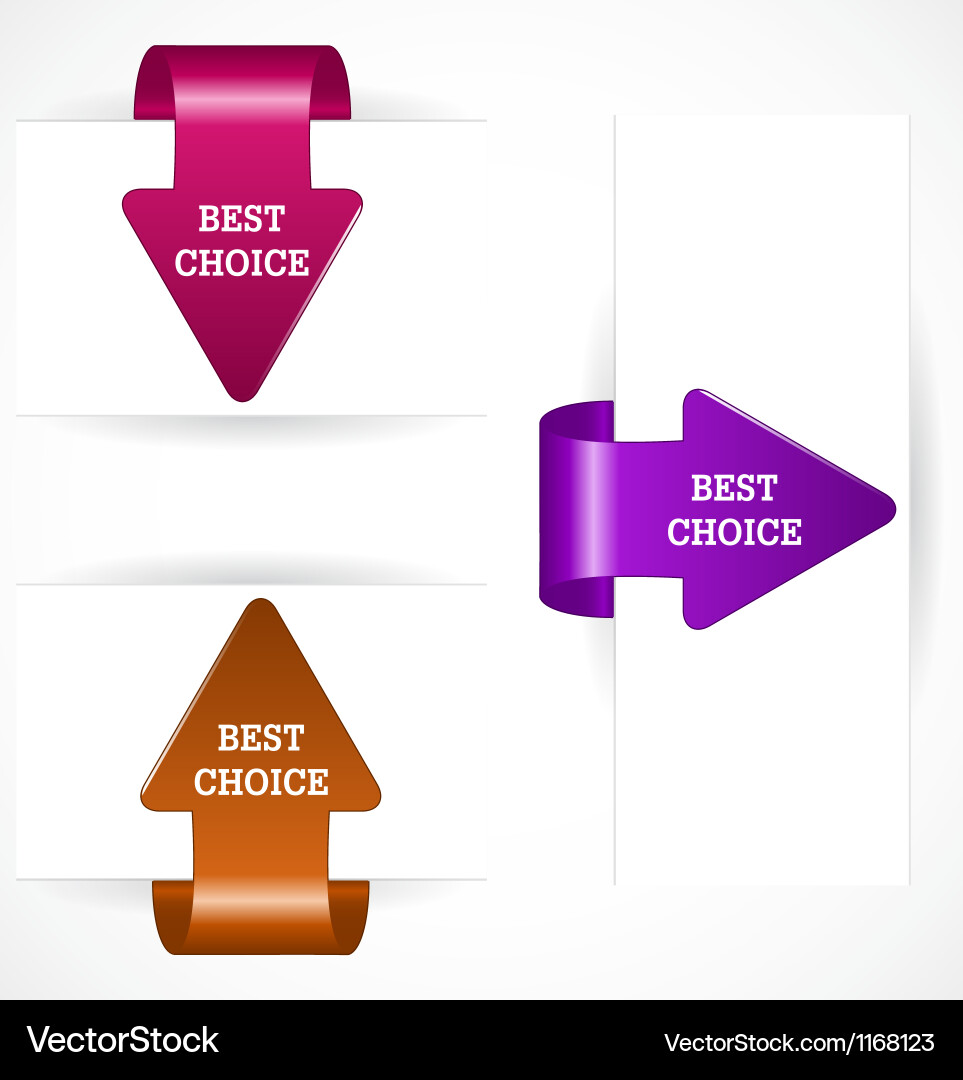 Set of labels Vector Image