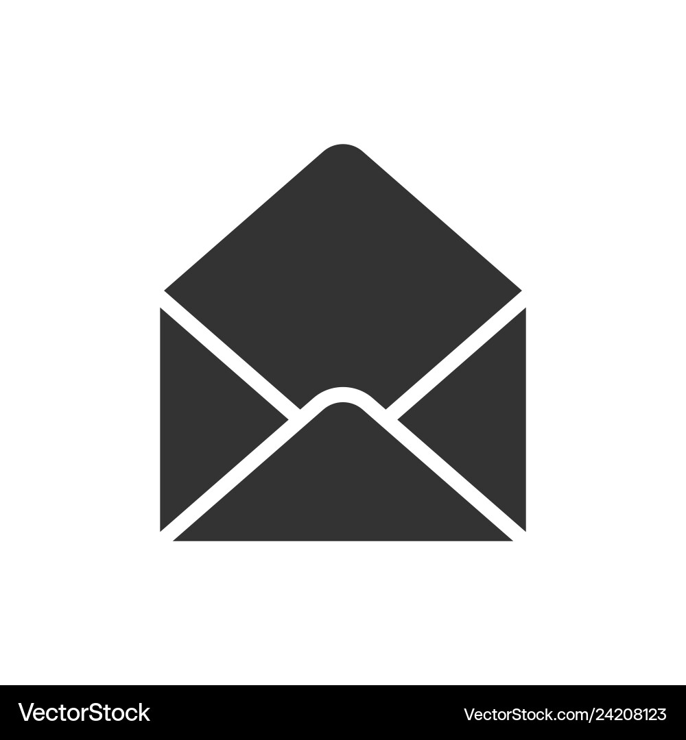Simple Empty Envelope Icon vector image