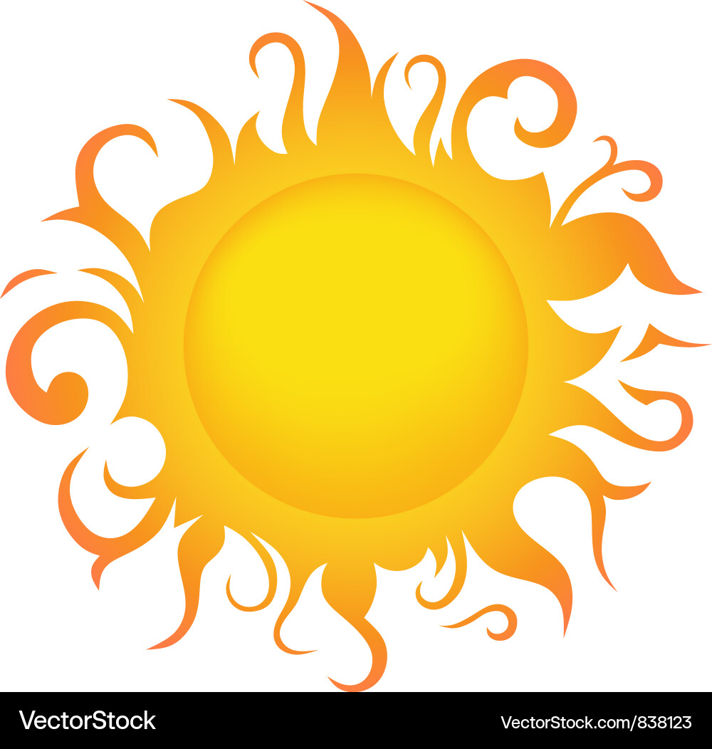 Solar Flare Symbol vector image