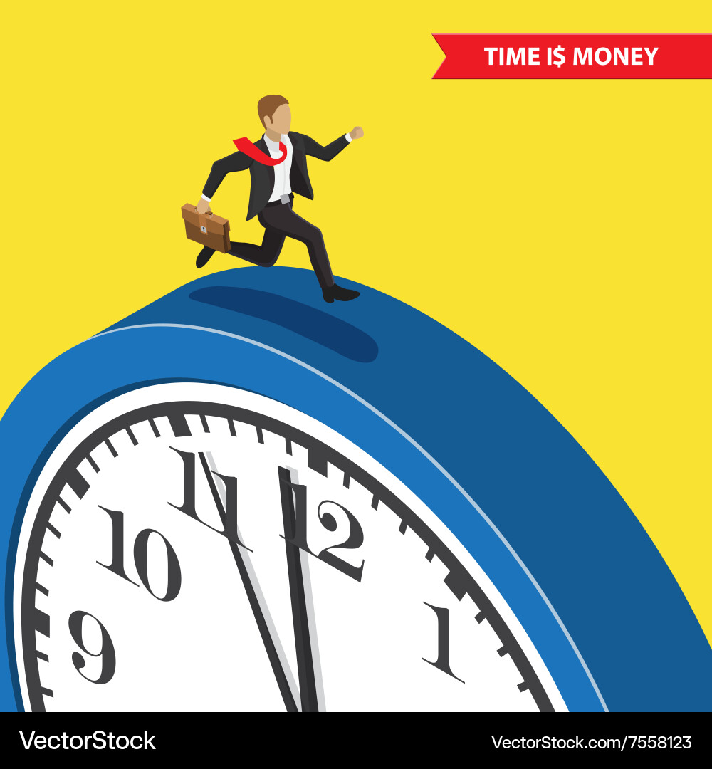 Time management concept Royalty Free Vector Image