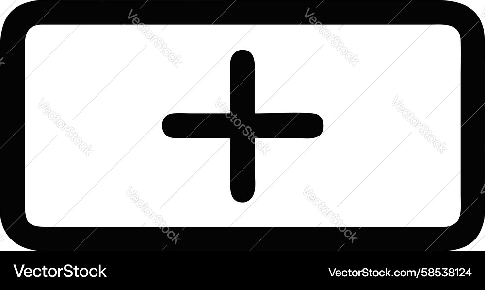 Add Point Icon with Angled Arrow Vector Image