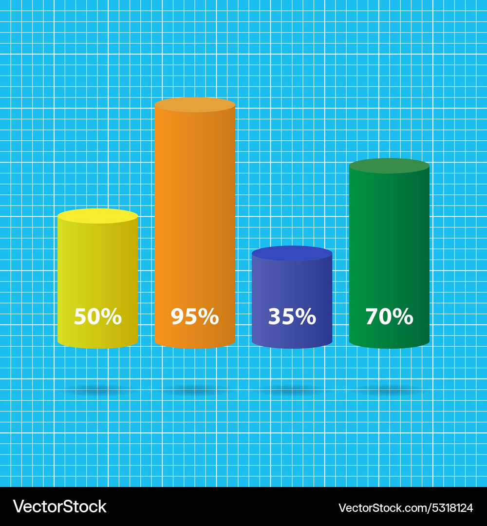 Color pie chart - with text Vector Image