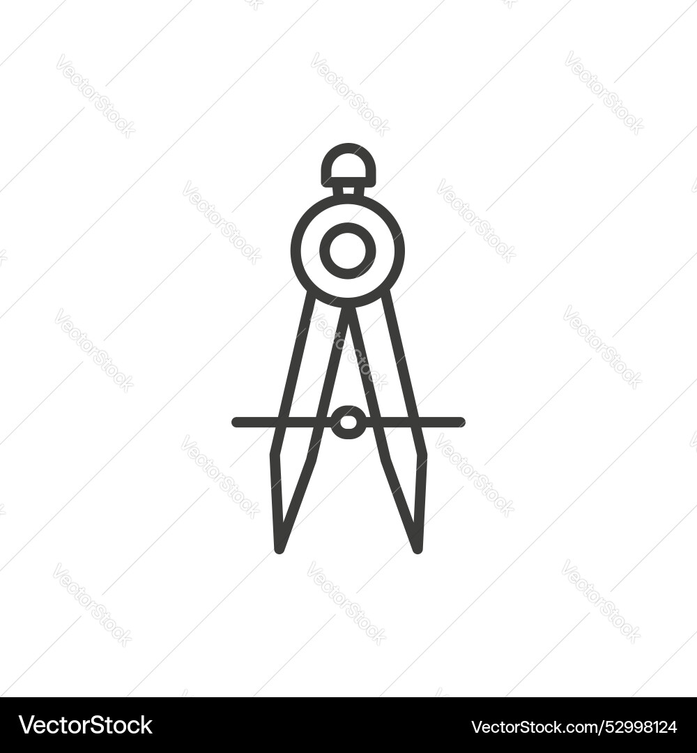 Drafting compass icon set architect architecture Drafting compass icon set architect architecture vector image