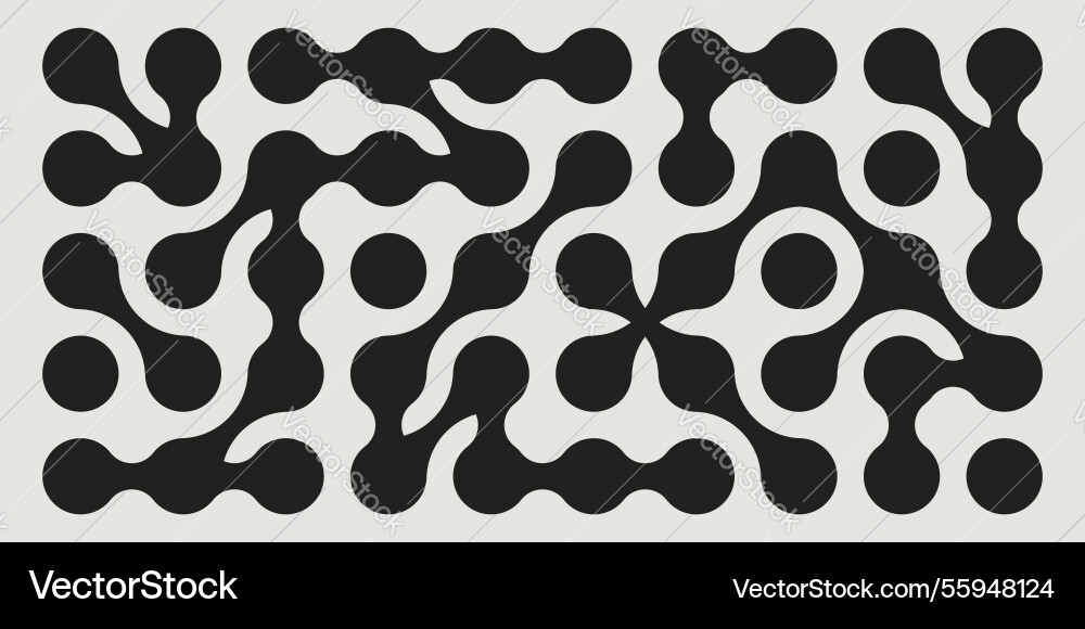 Metaball pattern isolated on background vector image
