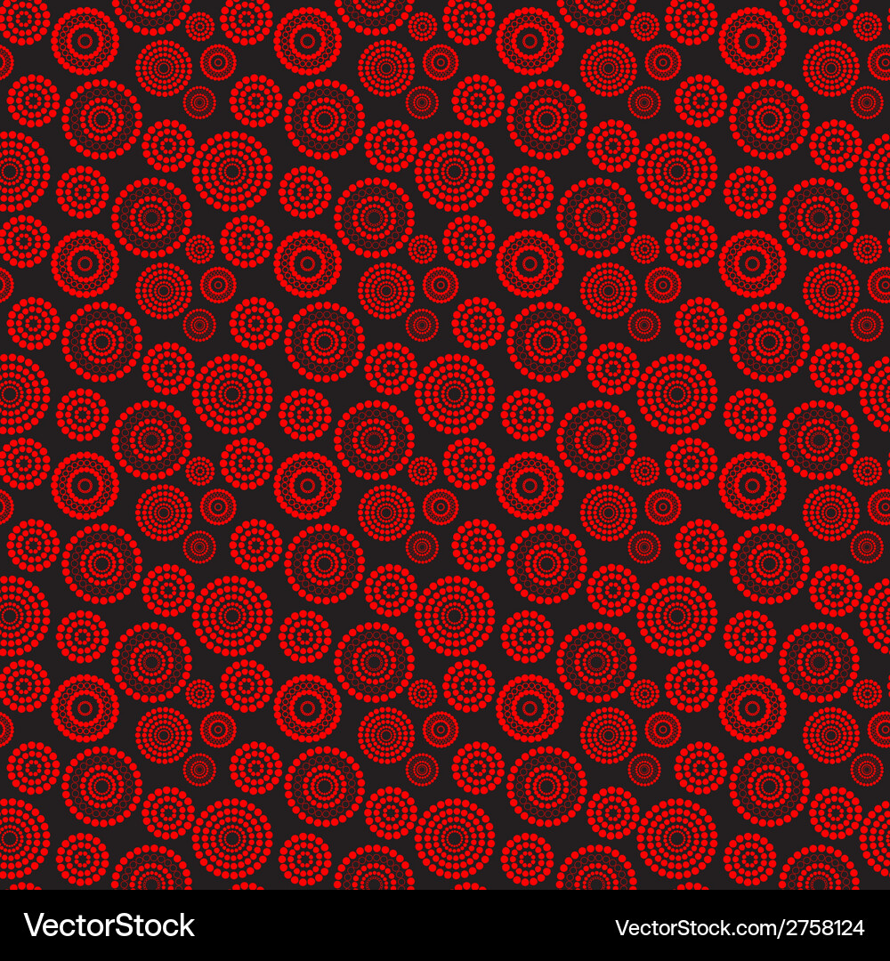 Red Dot Pattern Vector Image