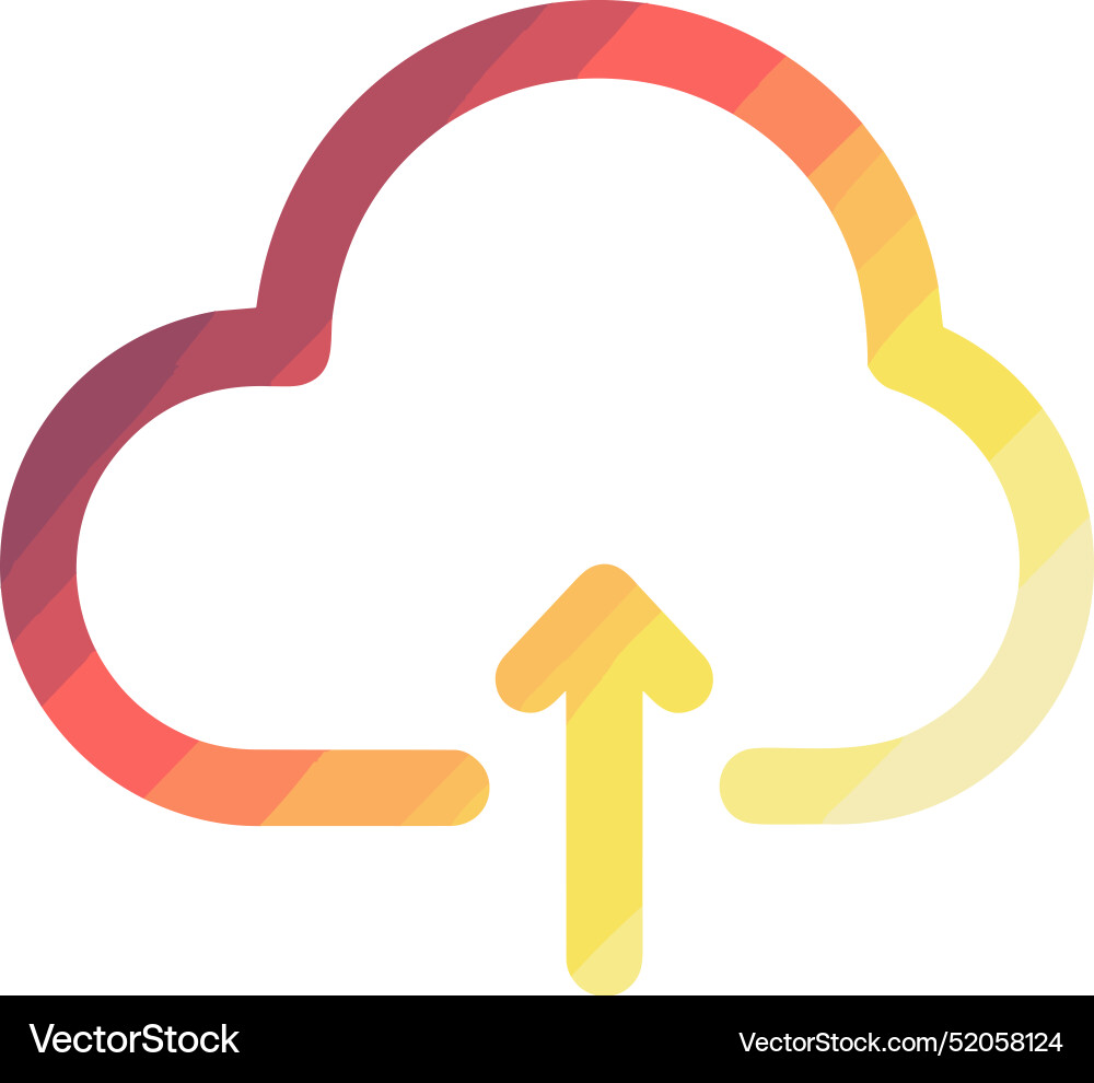 Upload outline icon symbol image Vector Image