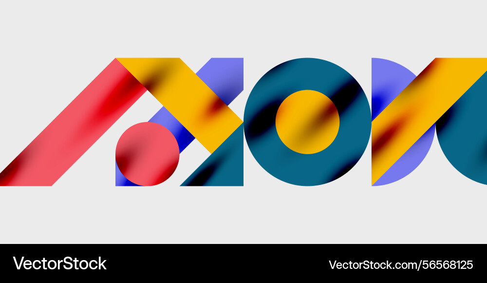 Abstract colorful design overlapping shapes Abstract colorful design overlapping shapes vector image