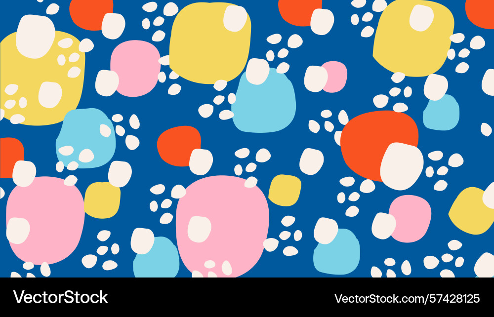 Artistic color blob blue background Vector Image
