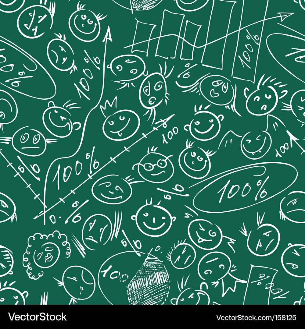 Colorful Chalkboard Smile Vector Image