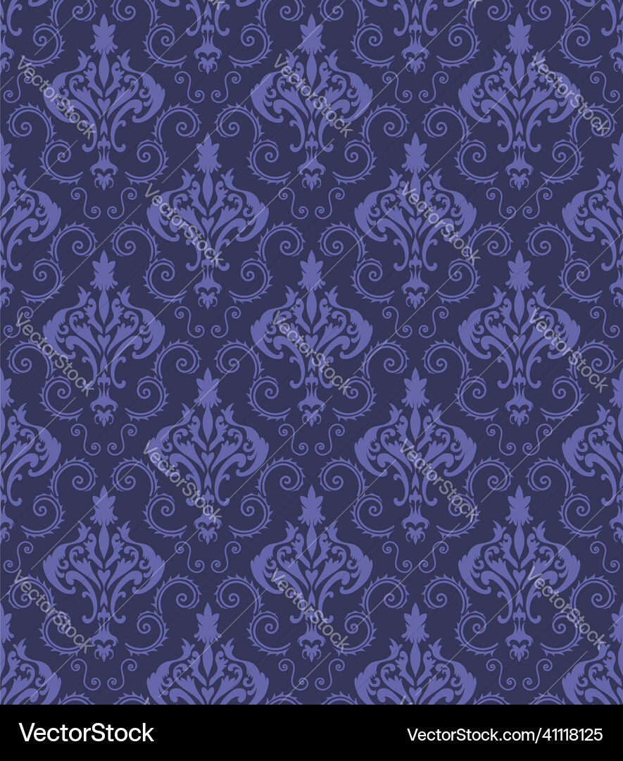 Damask seamless pattern Damask seamless pattern Vector Image