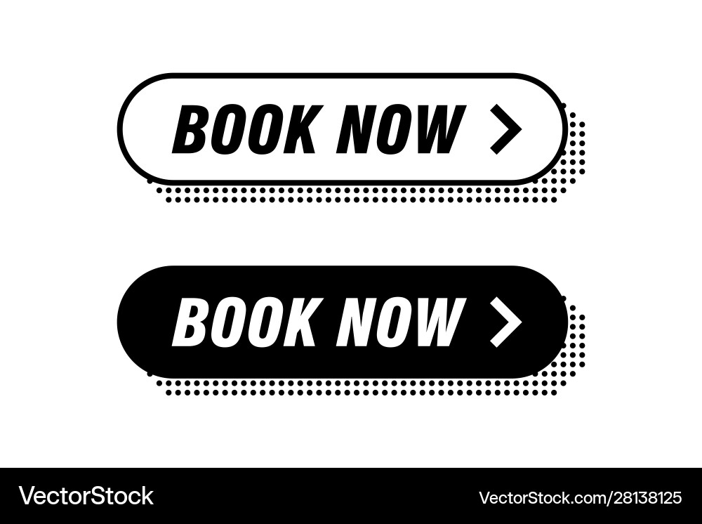 Modern buttons monochrome design black and white Modern buttons monochrome design black and white vector image