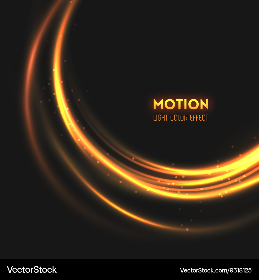 Tornado of light with sparkling lines vector image