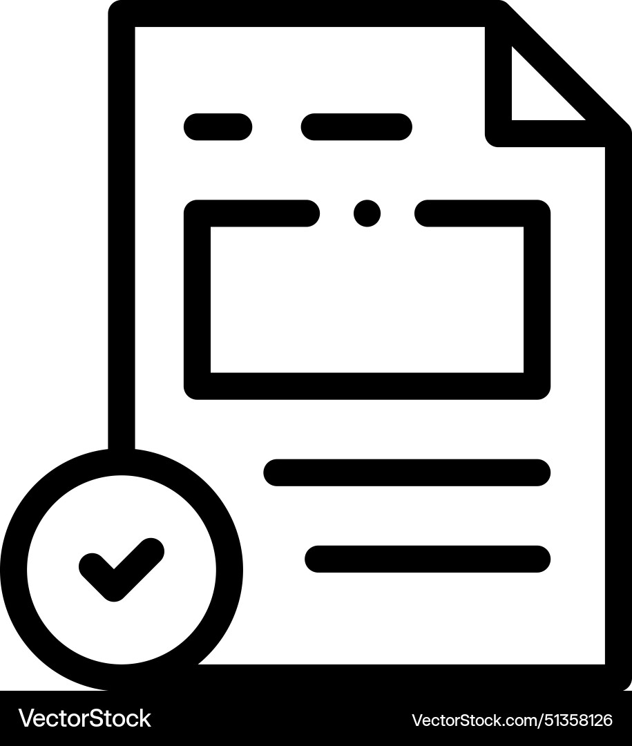 Article icon thin linear style design isolated vector image