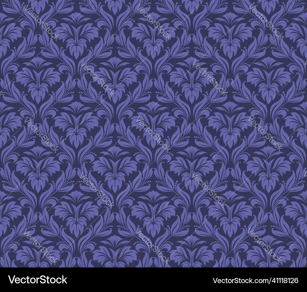 Damask seamless pattern Damask seamless pattern vector image