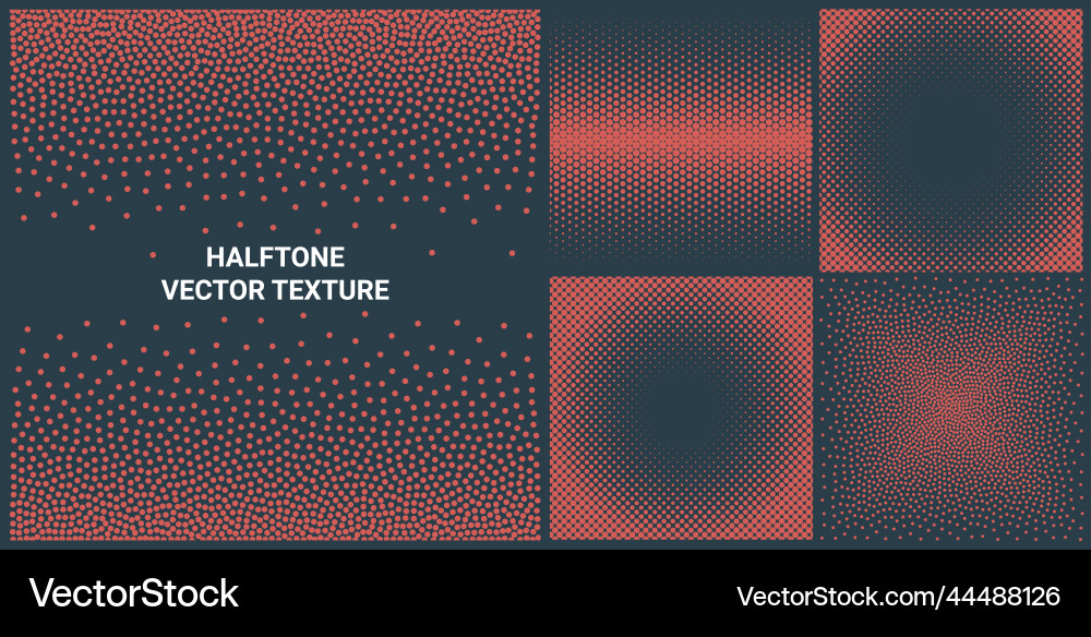 Halftone pattern texture gradient screen vector image