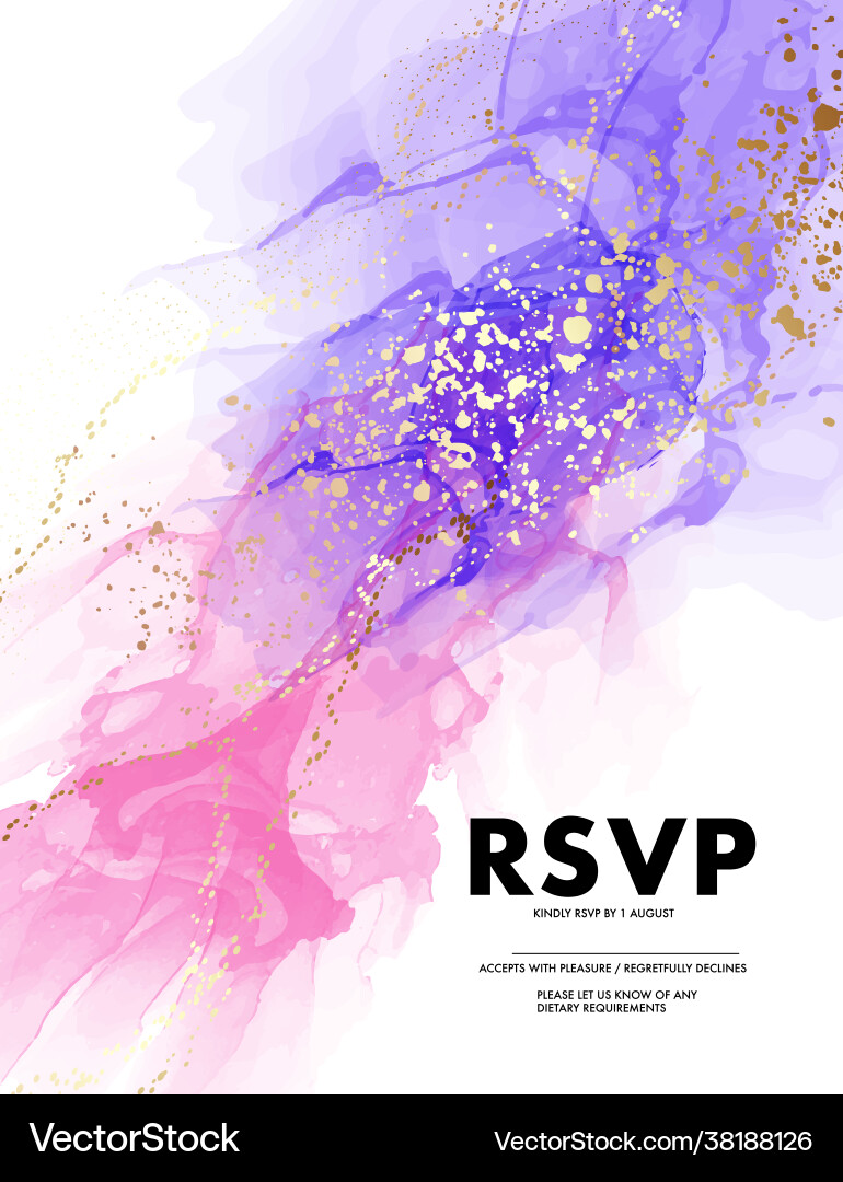 Pink Watercolor Ink Splash Vector Image