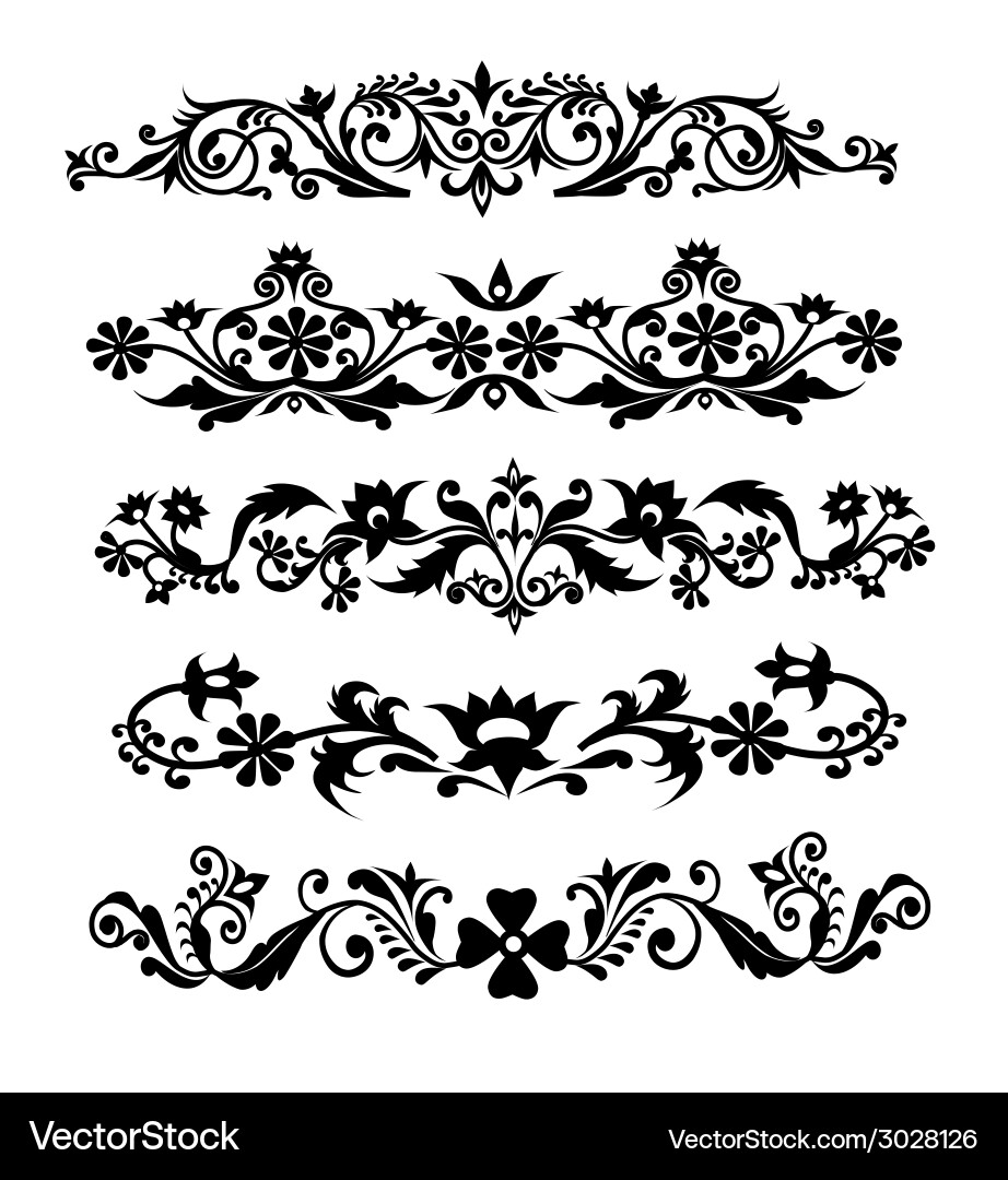 Swirl floral design Royalty Free Vector Image - VectorStock