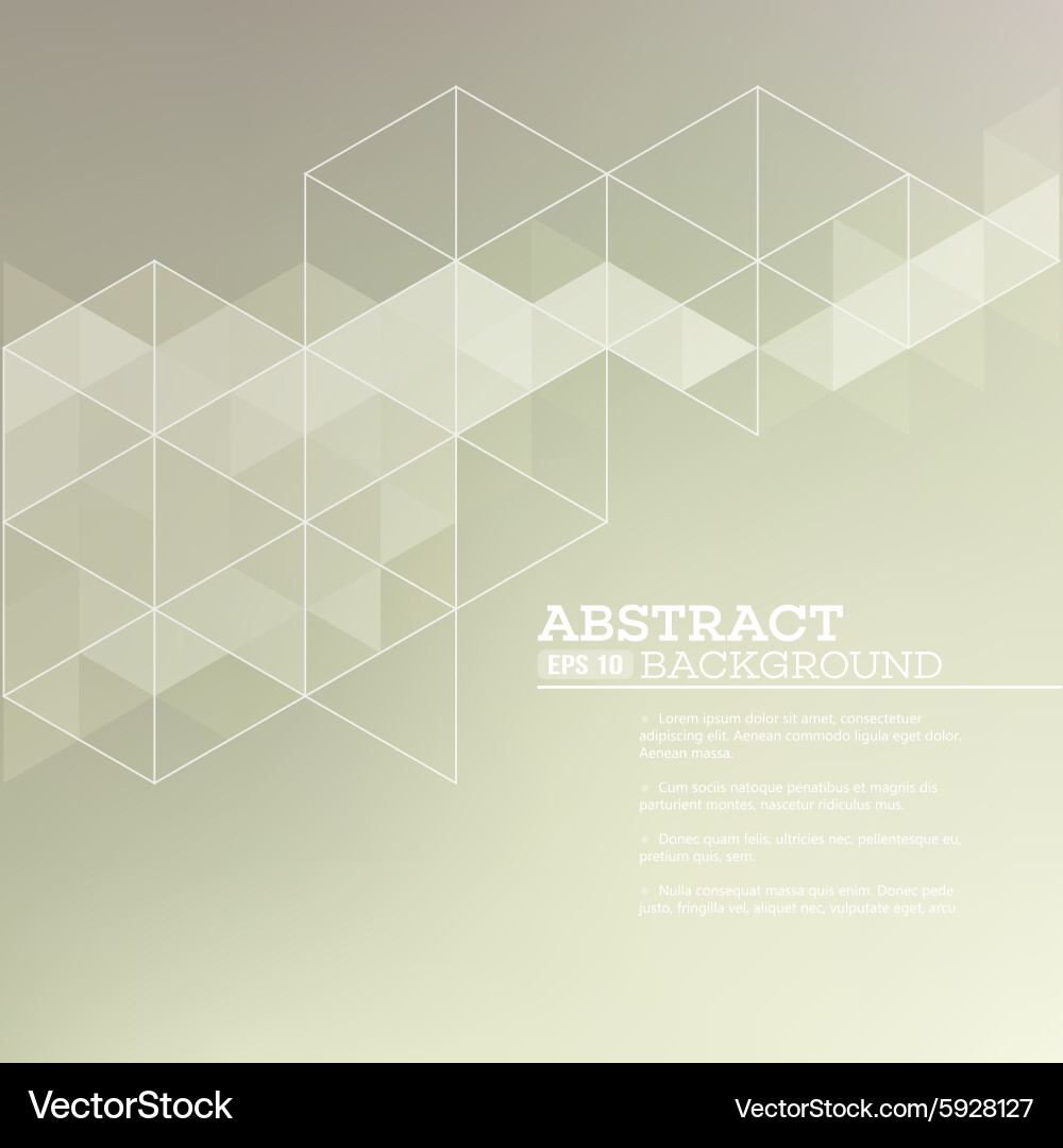 Abstract blurred background with triangles vector image