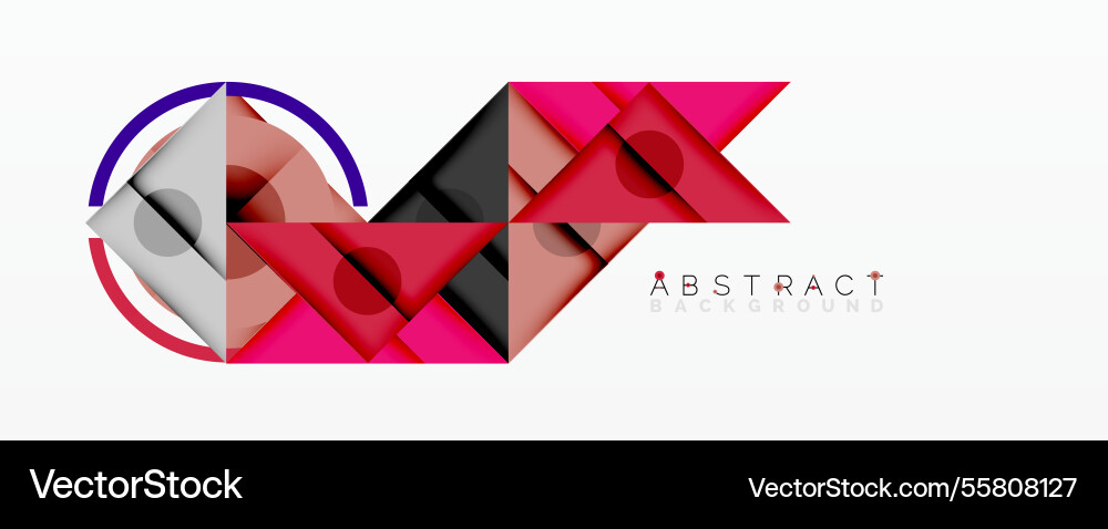 Abstract geometric composition with intersecting Abstract geometric composition with intersecting Vector Image