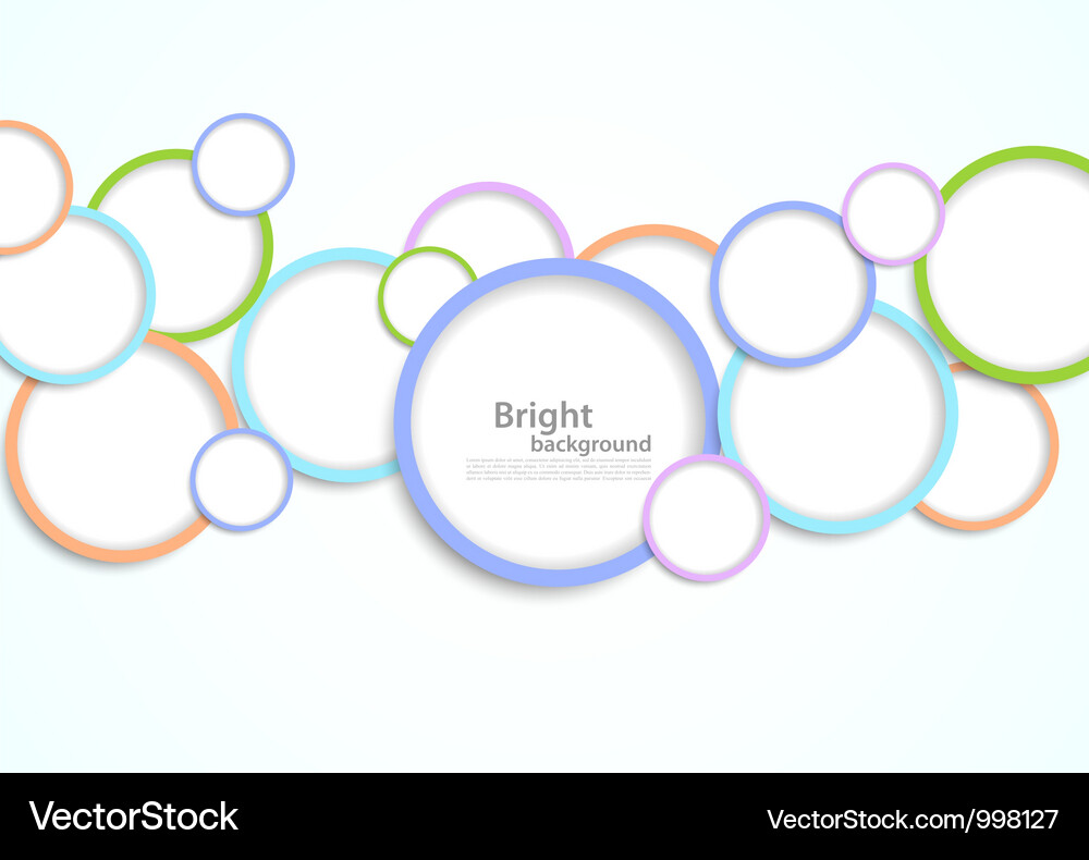 Background with circles Vector Image
