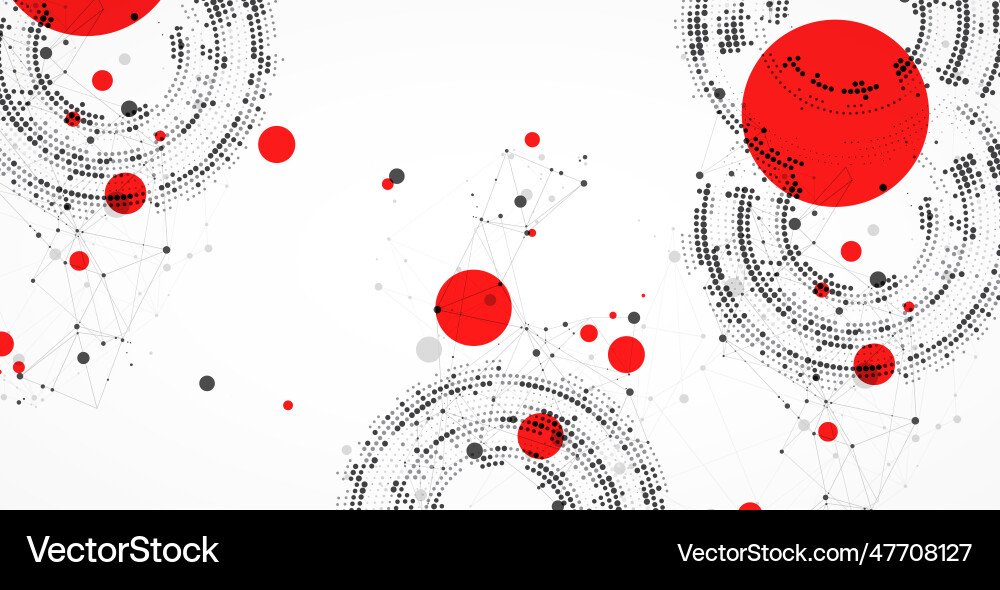 Halftone theme science abstract background vector image